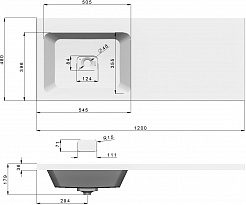 Misty Мебельная раковина Камила 120 L – фотография-3